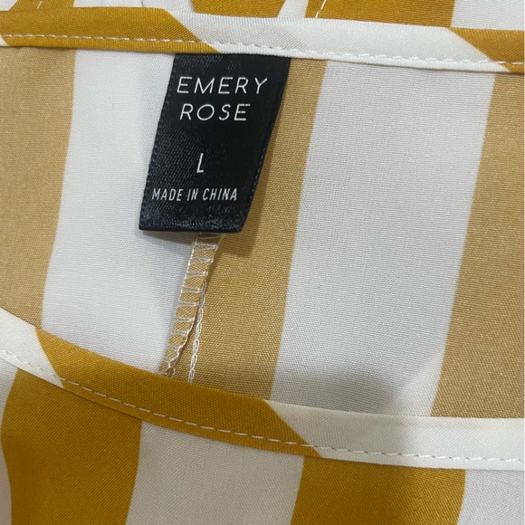 Emery Rose Yellow Dress Size Large - Picture 3 of 3